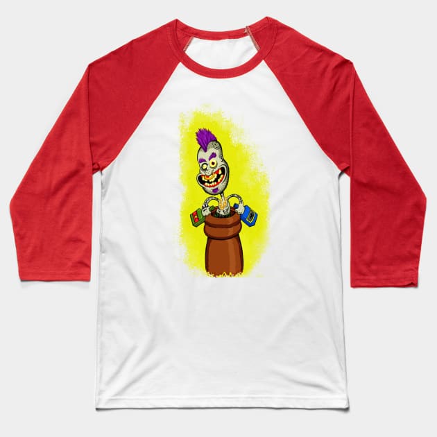 Drunk Punk Baseball T-Shirt by Gus the little guy